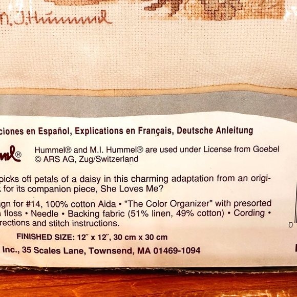 Hummel Counted Cross Stitch Kit - Vintage (NOS) - Picture 4 of 6